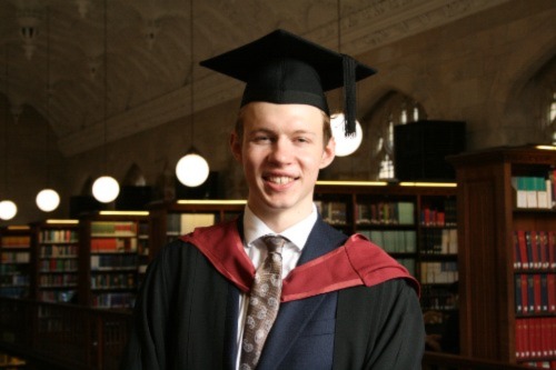 Tomas Tokovyi on the day of his graduation from the University of Bristol